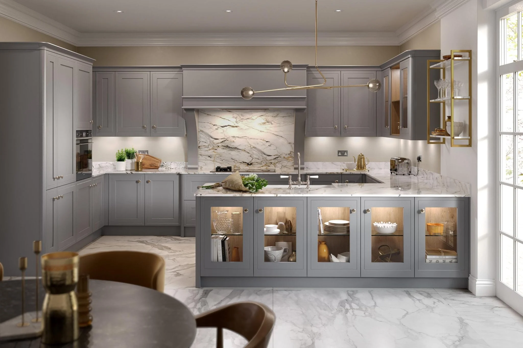 Ellesmere Dust Grey classic modern kitchen